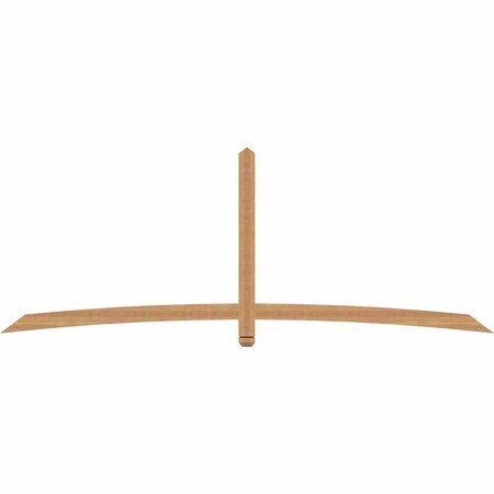 Ekena Millwork Bellingham Timber Gable Bracket, Western Red Cedar, 108"W x 40"H x 1 1/2"D x 3 1/2"F, 9/12 Pitch GBW108X40X0204BEL00SWR